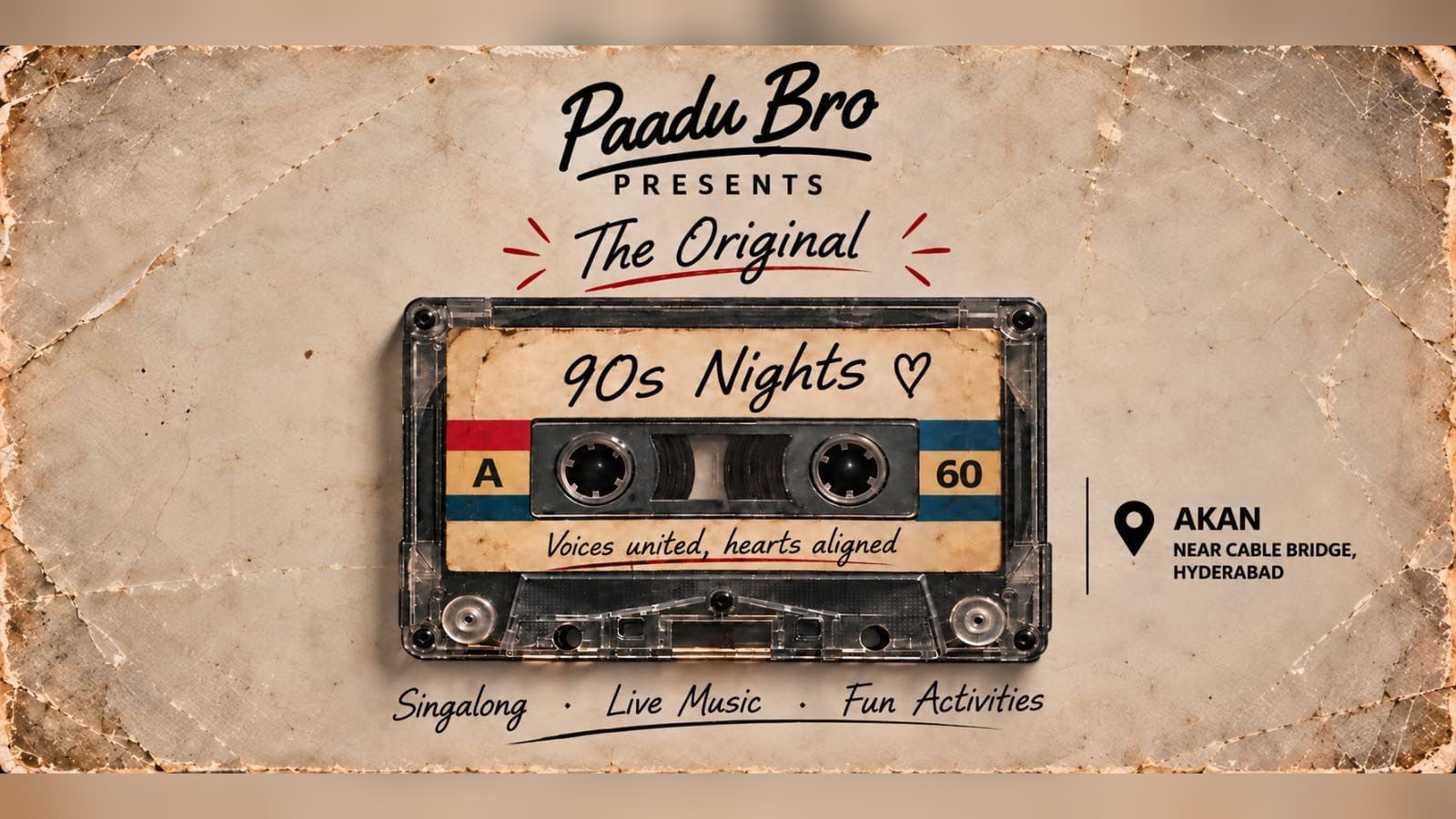 Paadu Bro's 90's Musical Night  Edition 3