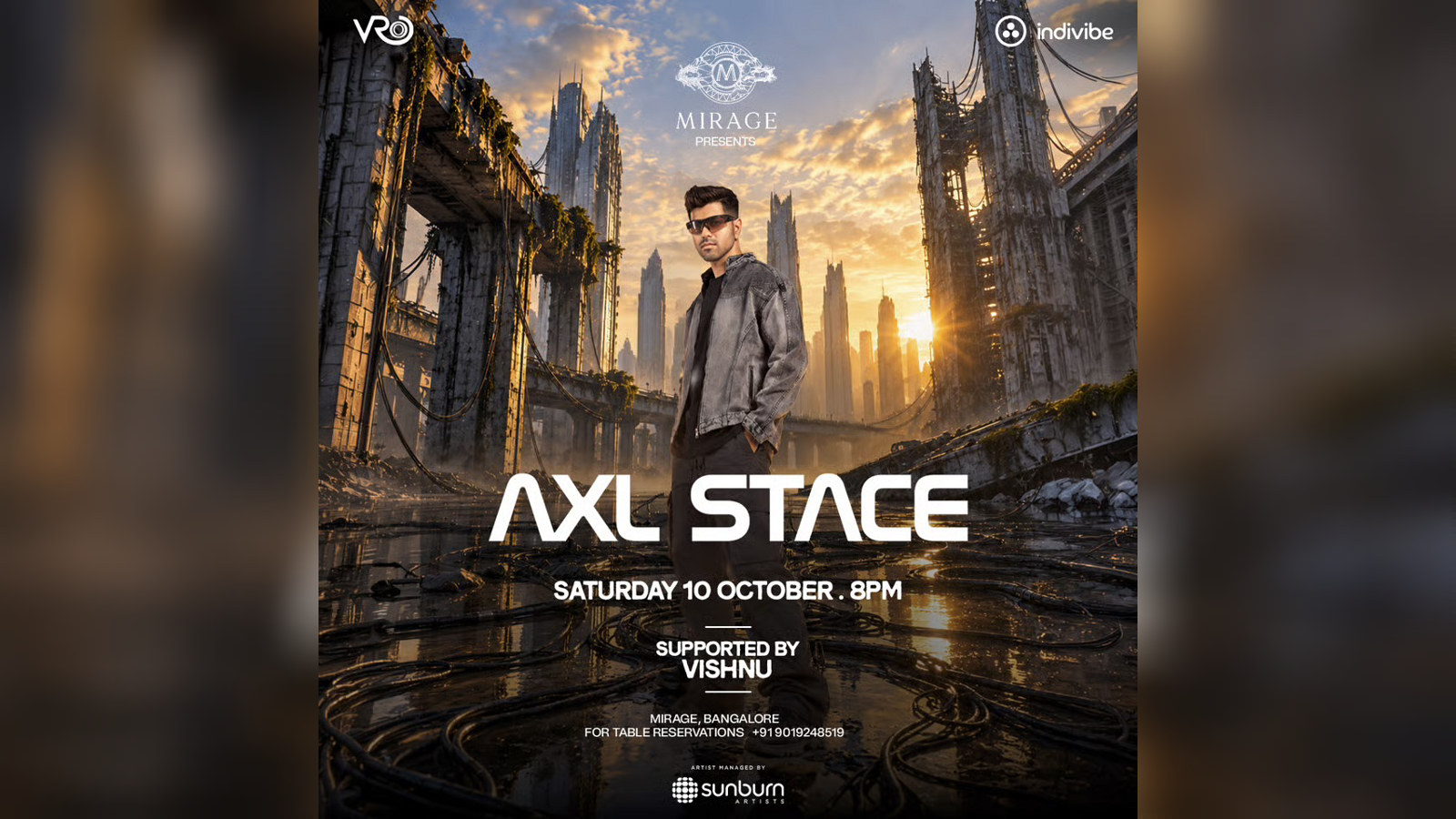 Indivibe X Mirage Present AXL Stace | Oct 10th