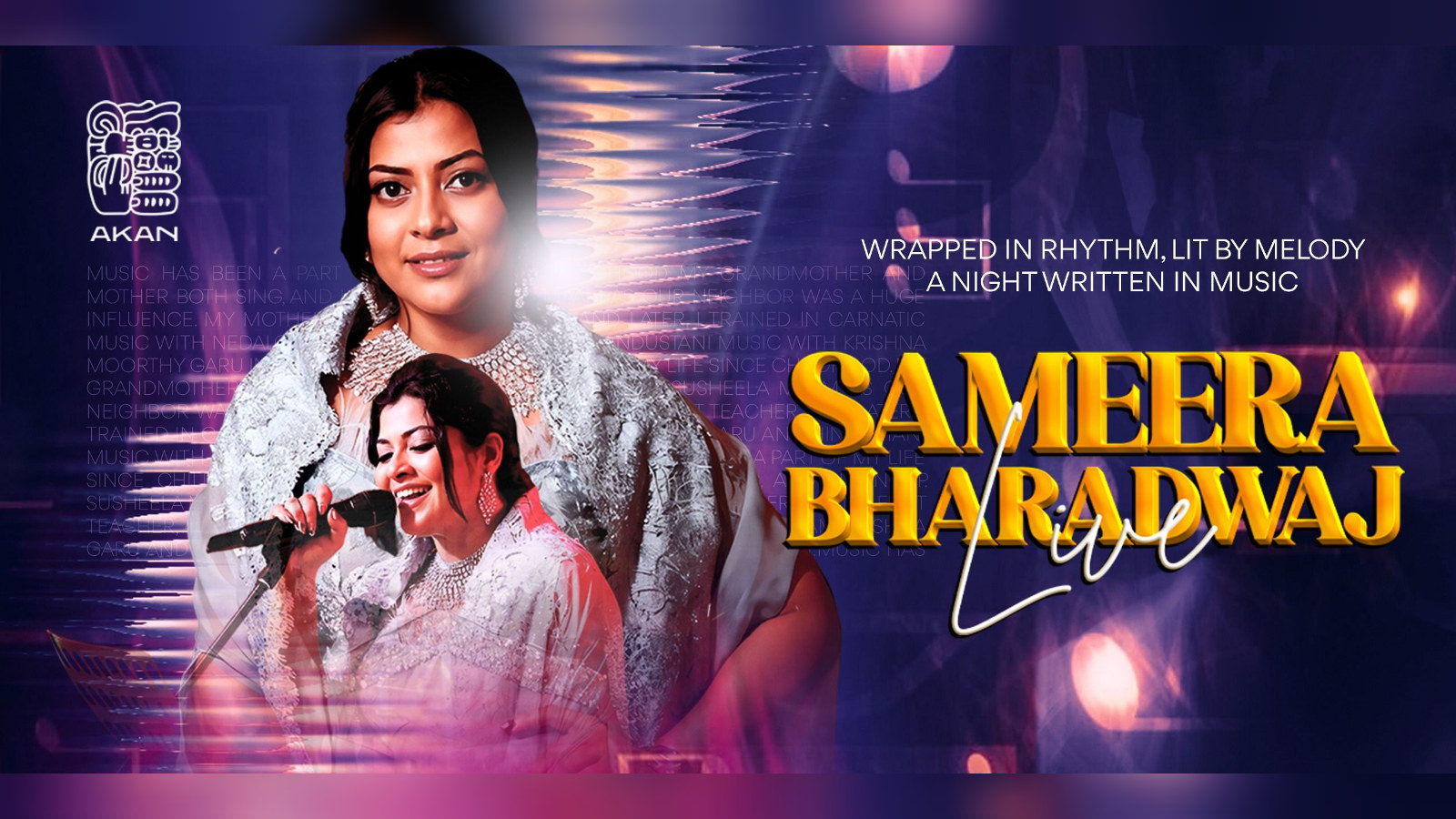 Sameera Bharadwaj Live at Akan on 10th Octo
