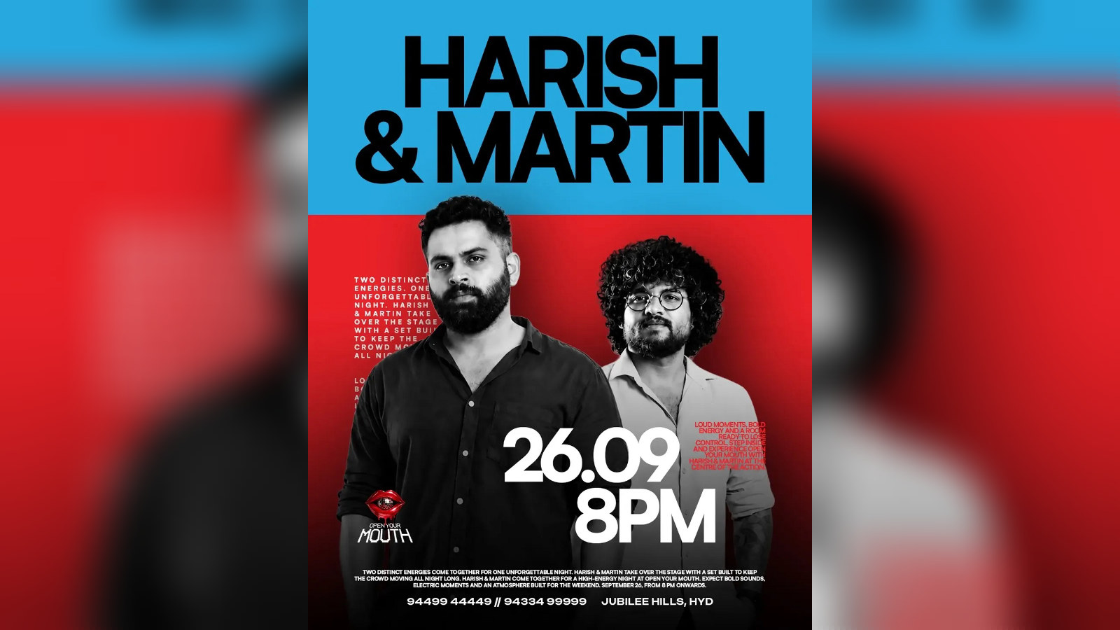 Harish & Martin live music