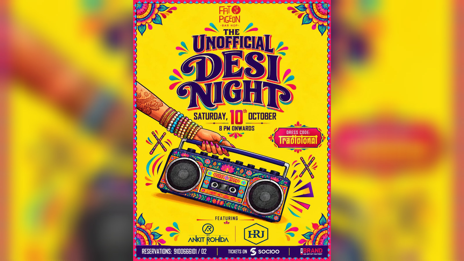 The Unofficial Desi Night at Fat Pigeon