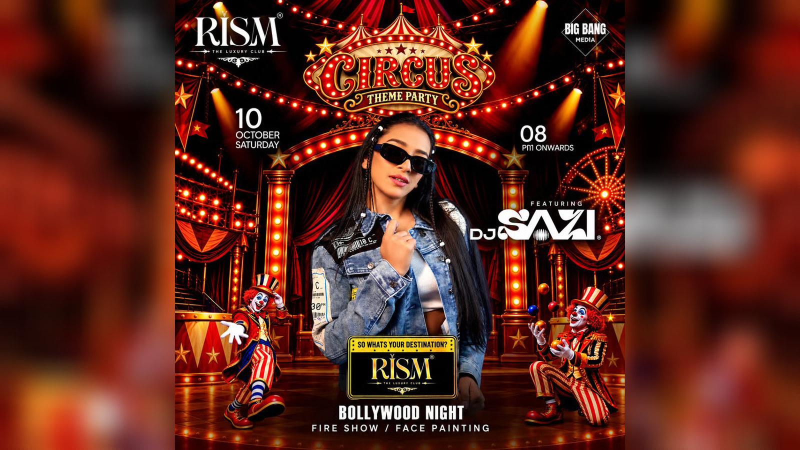 Saturday Desi Circus Bollywood NYT AT Rism Club
