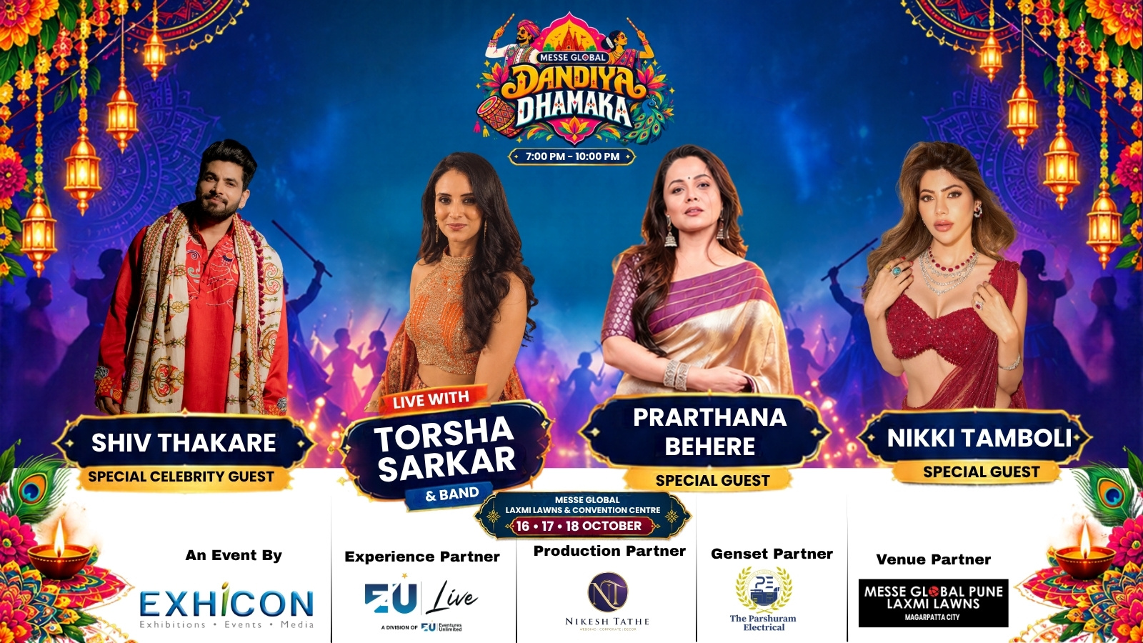 Messe Global Dandiya Dhamaka , At Laxmi Lawns Magarpatta